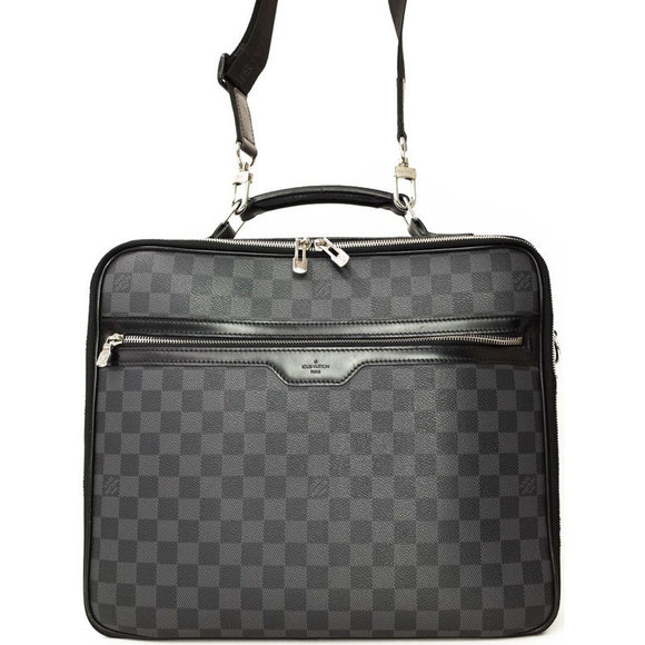 Louis Vuitton Computer Graphite Case Steve Damier Business Bag Black - Picture 1 of 8